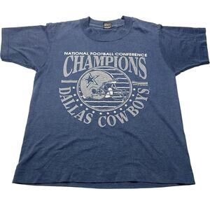 Vintage Dallas Cowboys NFL Football Graphic Print T-Shirt Size Youth Medium